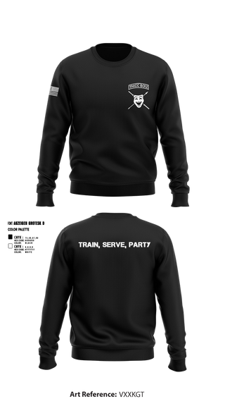 Crew Neck Sweatshirt, THICC BOIZ, Army, Teamtime, Team time, sublimation, custom sports apparel, team uniforms, spirit wear, spiritwear, sports uniforms, custom shirts, team store, custom team store, fundraiser sports, apparel fundraiser