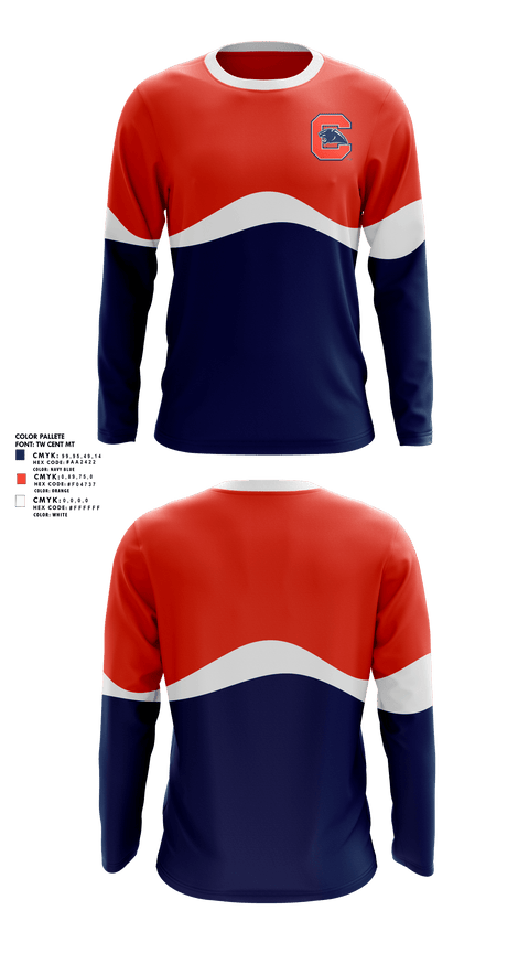 Long Sleeve Performance Shirt, Chapman High School Track and Field, Track & Field, Teamtime, Team time, sublimation, custom sports apparel, team uniforms, spirit wear, spiritwear, sports uniforms, custom shirts, team store, custom team store, fundraiser sports, apparel fundraiser