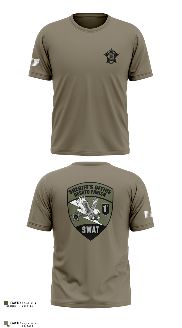 Short Sleeve Performance Shirt, Desoto Parish Sheriff’s Office SWAT, , Teamtime, Team time, sublimation, custom sports apparel, team uniforms, spirit wear, spiritwear, sports uniforms, custom shirts, team store, custom team store, fundraiser sports, apparel fundraiser
