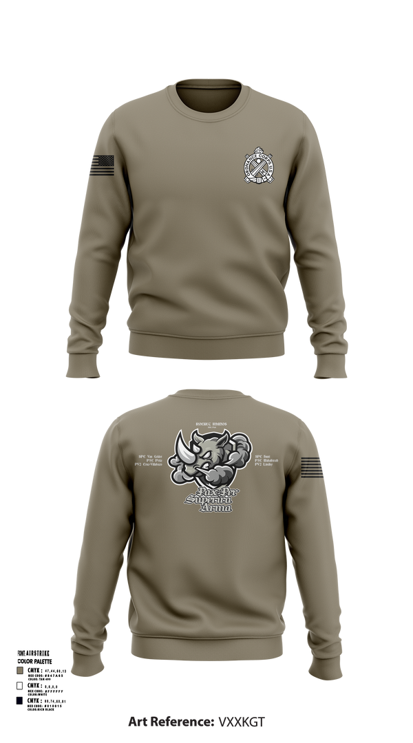 Crew Neck Sweatshirt, Rocket Rhinos, , Teamtime, Team time, sublimation, custom sports apparel, team uniforms, spirit wear, spiritwear, sports uniforms, custom shirts, team store, custom team store, fundraiser sports, apparel fundraiser