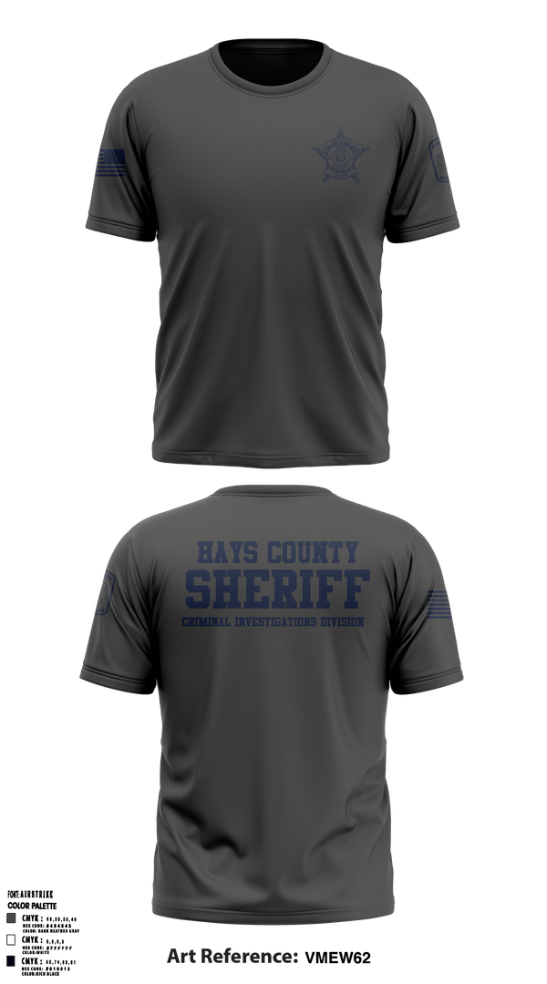 Short Sleeve Performance Shirt, Hays County Sheriff's Office - CID, , Teamtime, Team time, sublimation, custom sports apparel, team uniforms, spirit wear, spiritwear, sports uniforms, custom shirts, team store, custom team store, fundraiser sports, apparel fundraiser