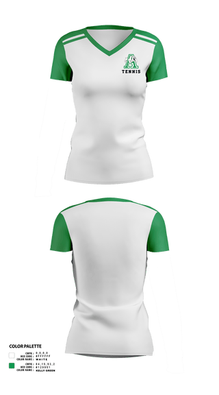 Womens Short Sleeve Vneck Shirt, Albuquerque High School Tennis, Tennis, Teamtime, Team time, sublimation, custom sports apparel, team uniforms, spirit wear, spiritwear, sports uniforms, custom shirts, team store, custom team store, fundraiser sports, apparel fundraiser