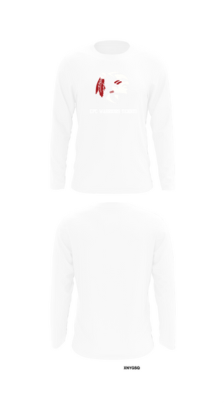 Long Sleeve Performance Shirt, EPC Warriors Tennis, Tennis, Teamtime, Team time, sublimation, custom sports apparel, team uniforms, spirit wear, spiritwear, sports uniforms, custom shirts, team store, custom team store, fundraiser sports, apparel fundraiser