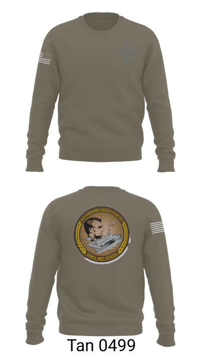 CVN 72 Abraham Lincoln 88368148 Crew Neck Sweatshirt - 62