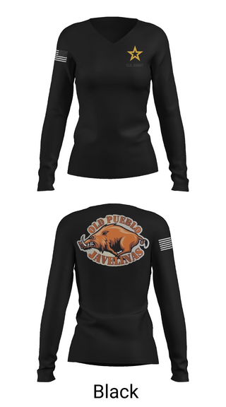 Womens Long Sleeve Vneck Shirt, Old Pueblo, , Teamtime, Team time, sublimation, custom sports apparel, team uniforms, spirit wear, spiritwear, sports uniforms, custom shirts, team store, custom team store, fundraiser sports, apparel fundraiser