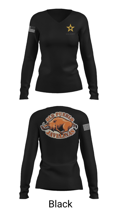 Old Pueblo 62113745 Women's Long Sleeve V-neck Shirt - 37