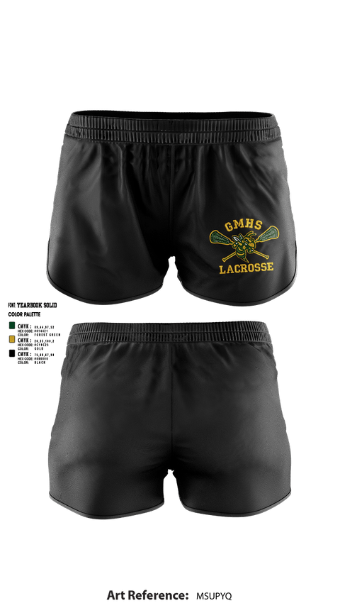 Womens Shorts, Great Mills High School Lacrosse, Women's Lacrosse, Teamtime, Team time, sublimation, custom sports apparel, team uniforms, spirit wear, spiritwear, sports uniforms, custom shirts, team store, custom team store, fundraiser sports, apparel fundraiser