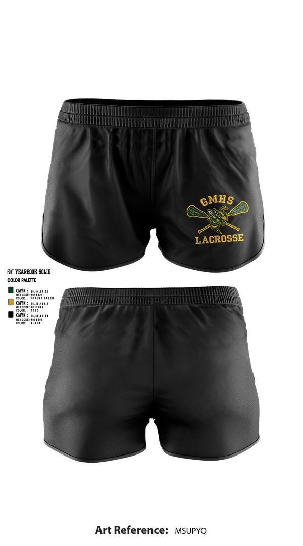 Womens Shorts, Great Mills High School Lacrosse, Women's Lacrosse, Teamtime, Team time, sublimation, custom sports apparel, team uniforms, spirit wear, spiritwear, sports uniforms, custom shirts, team store, custom team store, fundraiser sports, apparel fundraiser
