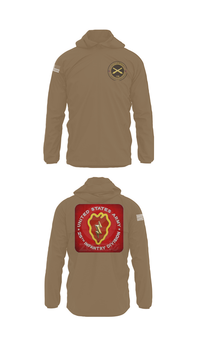 25th infantry division C-Btry 1/8 FA 8241745 Windbreaker - 1