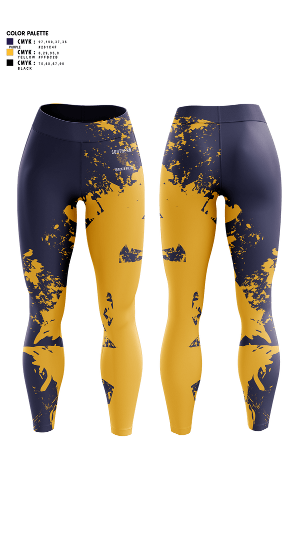 Womens Leggings, Southern Middle School Track and Field, Track & Field, Teamtime, Team time, sublimation, custom sports apparel, team uniforms, spirit wear, spiritwear, sports uniforms, custom shirts, team store, custom team store, fundraiser sports, apparel fundraiser