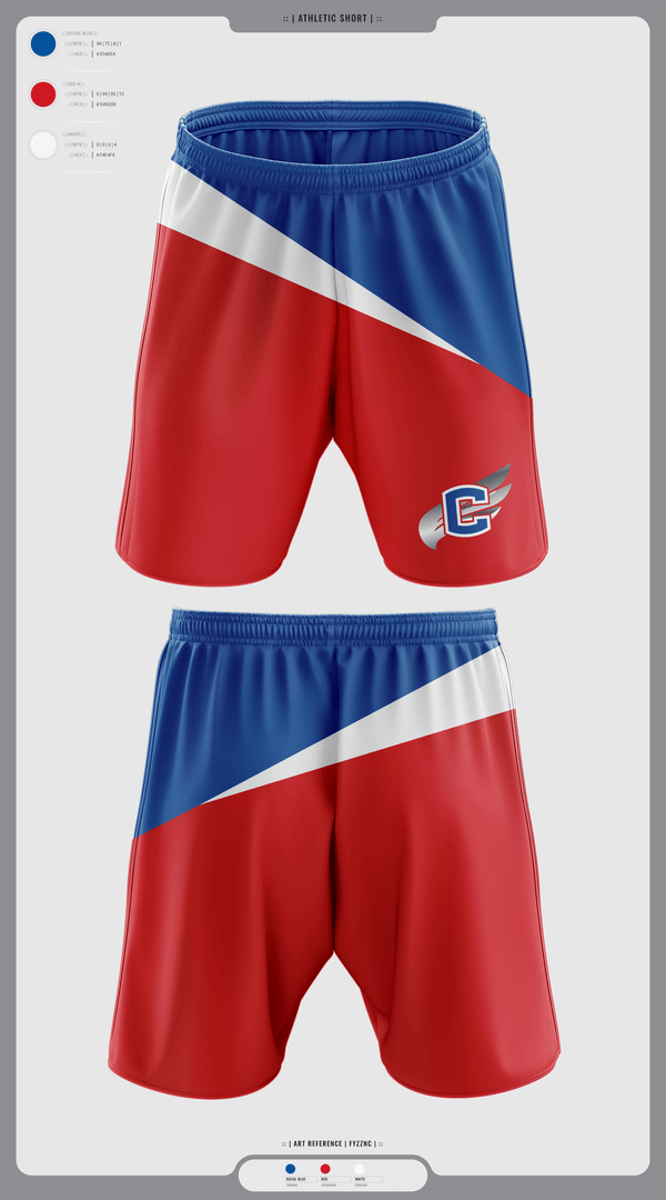 Athletic Shorts With Pockets, Cleveland Blue Raiders, Track & Field, Teamtime, Team time, sublimation, custom sports apparel, team uniforms, spirit wear, spiritwear, sports uniforms, custom shirts, team store, custom team store, fundraiser sports, apparel fundraiser
