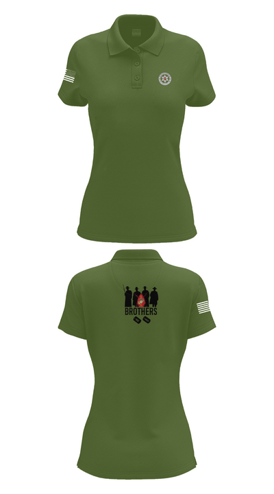Wpns 1/8 Mortars 40720351 Women's Short Sleeve Performance Polo  - 55