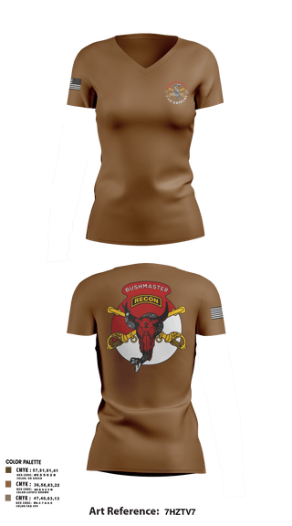 Womens Short Sleeve Vneck Shirt, 1/113 CAV B-Troop, Army, Teamtime, Team time, sublimation, custom sports apparel, team uniforms, spirit wear, spiritwear, sports uniforms, custom shirts, team store, custom team store, fundraiser sports, apparel fundraiser