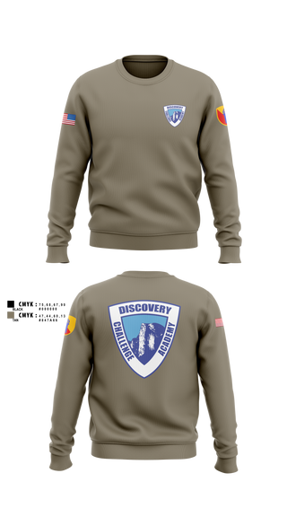 Crew Neck Sweatshirt, Discovery ChalleNGe Academy, , Teamtime, Team time, sublimation, custom sports apparel, team uniforms, spirit wear, spiritwear, sports uniforms, custom shirts, team store, custom team store, fundraiser sports, apparel fundraiser