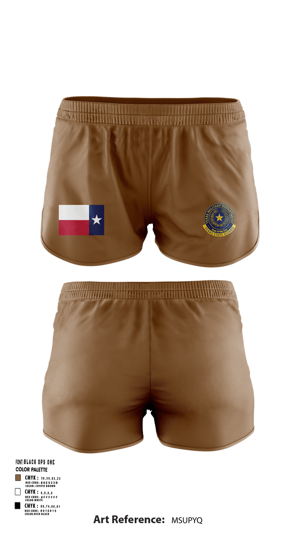 Ranger Panties, 2BN, 3BDE TXSG, , Teamtime, Team time, sublimation, custom sports apparel, team uniforms, spirit wear, spiritwear, sports uniforms, custom shirts, team store, custom team store, fundraiser sports, apparel fundraiser