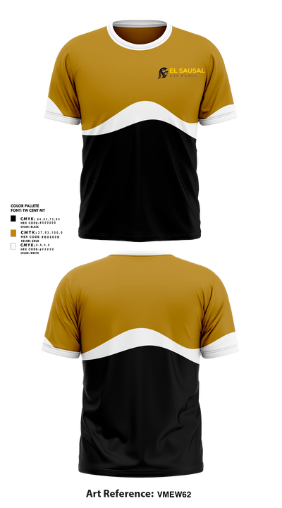 El Sausal Middle School 53609241 Short Sleeve Performance Shirt - 1