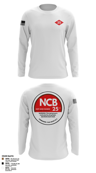 Long Sleeve Performance Shirt, NMCB 25 CTG 56.2, Navy, Teamtime, Team time, sublimation, custom sports apparel, team uniforms, spirit wear, spiritwear, sports uniforms, custom shirts, team store, custom team store, fundraiser sports, apparel fundraiser