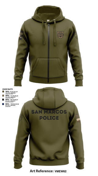 Zip Hoodie, San Marcos Police Drone Unit, Police, Teamtime, Team time, sublimation, custom sports apparel, team uniforms, spirit wear, spiritwear, sports uniforms, custom shirts, team store, custom team store, fundraiser sports, apparel fundraiser