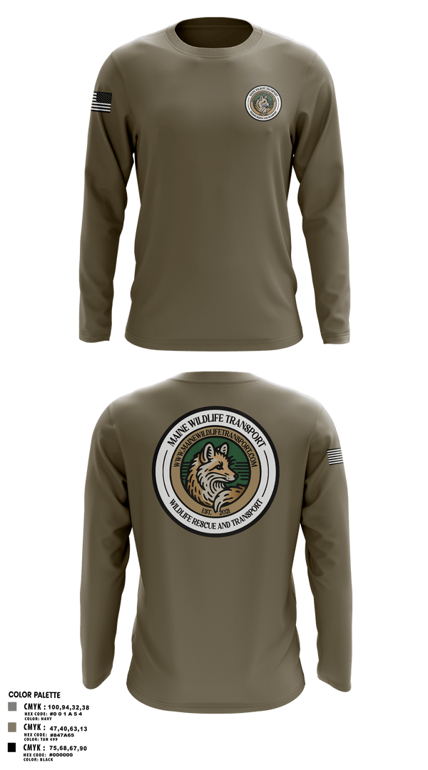 Long Sleeve Performance Shirt, Maine Wildlife Transport, , Teamtime, Team time, sublimation, custom sports apparel, team uniforms, spirit wear, spiritwear, sports uniforms, custom shirts, team store, custom team store, fundraiser sports, apparel fundraiser