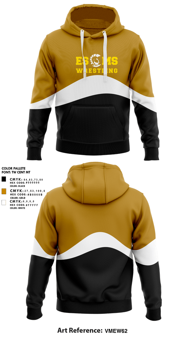 Hoodie, El Sausal Middle School, Spirit Store, Teamtime, Team time, sublimation, custom sports apparel, team uniforms, spirit wear, spiritwear, sports uniforms, custom shirts, team store, custom team store, fundraiser sports, apparel fundraiser