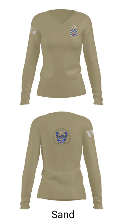 1st Battalion, 16th Infantry Regiment 49453656 Women's Long Sleeve V-neck Shirt - 97