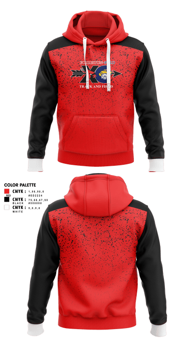 Forreston High School Track and Field 13556673 Hoodie - 1
