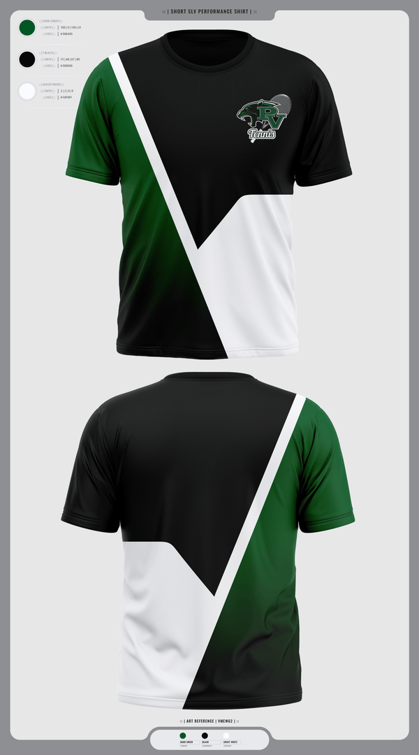 Short Sleeve Performance Shirt, Palo Verde Panthers, Tennis, Teamtime, Team time, sublimation, custom sports apparel, team uniforms, spirit wear, spiritwear, sports uniforms, custom shirts, team store, custom team store, fundraiser sports, apparel fundraiser