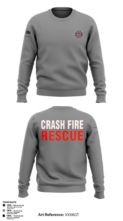 ISA Air base Fire Dept. 19172110 Crew Neck Sweatshirt - 69