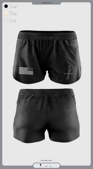Ranger Panties, Battalion 1, , Teamtime, Team time, sublimation, custom sports apparel, team uniforms, spirit wear, spiritwear, sports uniforms, custom shirts, team store, custom team store, fundraiser sports, apparel fundraiser