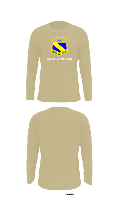 2nd BN (LS) 349th RGT 90715195 Long Sleeve Performance Shirt 92