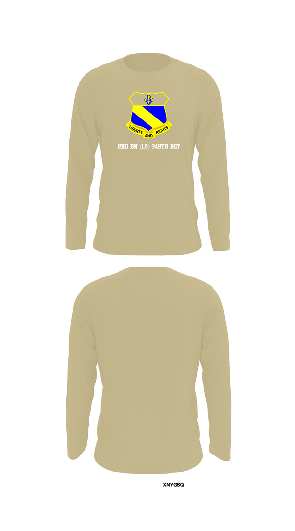 Long Sleeve Performance Shirt, 2nd BN (LS) 349th RGT, , Teamtime, Team time, sublimation, custom sports apparel, team uniforms, spirit wear, spiritwear, sports uniforms, custom shirts, team store, custom team store, fundraiser sports, apparel fundraiser