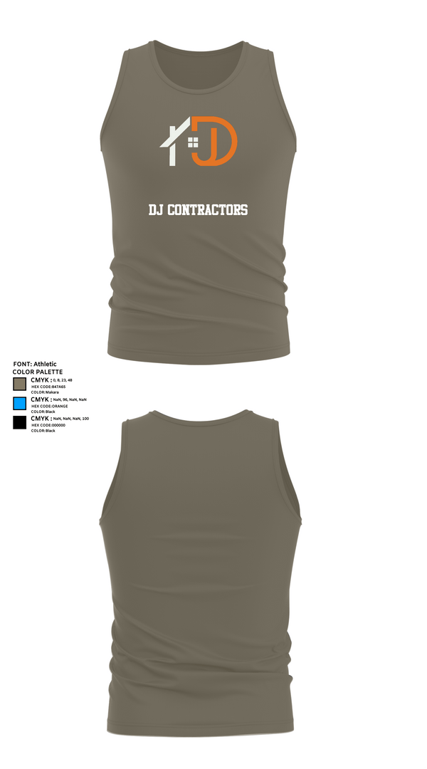 Tank Top, DJ CONTRACTORS, , Teamtime, Team time, sublimation, custom sports apparel, team uniforms, spirit wear, spiritwear, sports uniforms, custom shirts, team store, custom team store, fundraiser sports, apparel fundraiser