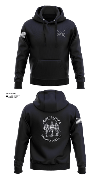 Hoodie, Silent Battles, , Teamtime, Team time, sublimation, custom sports apparel, team uniforms, spirit wear, spiritwear, sports uniforms, custom shirts, team store, custom team store, fundraiser sports, apparel fundraiser
