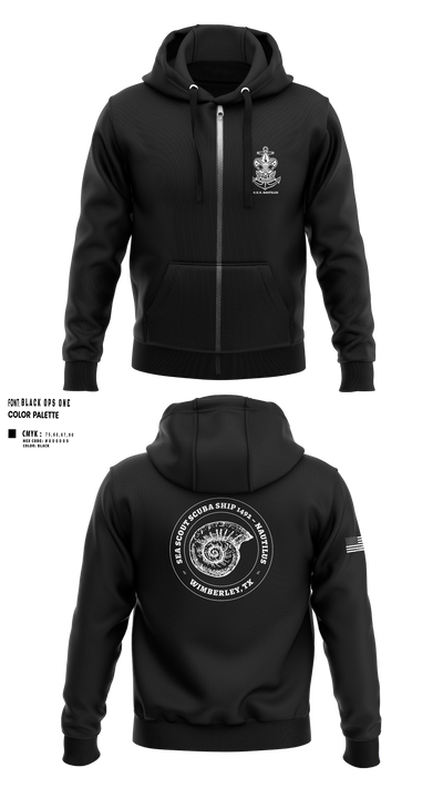 Scuba Ship 1492 63860493 Zip Hoodie - 1