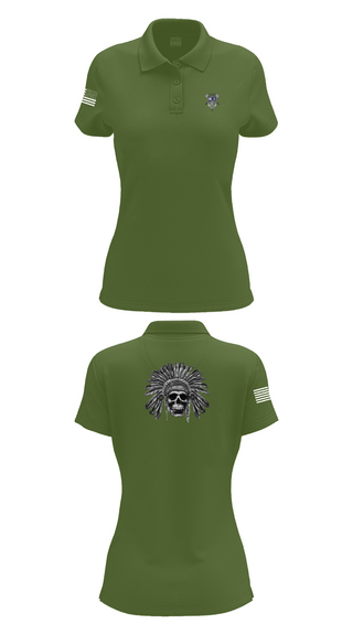 Womens Short Sleeve Performance Polo, 2-23IN CRAZYHORSE CO., , Teamtime, Team time, sublimation, custom sports apparel, team uniforms, spirit wear, spiritwear, sports uniforms, custom shirts, team store, custom team store, fundraiser sports, apparel fundraiser