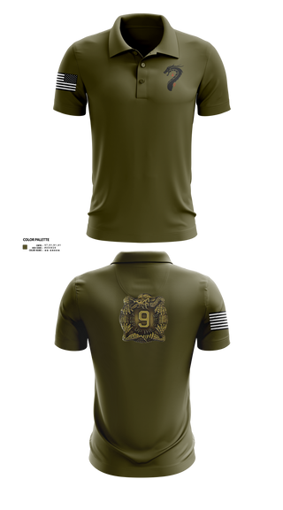 Short Sleeve Performance Polo, 4-9 Infantry 4/2SBCT, , Teamtime, Team time, sublimation, custom sports apparel, team uniforms, spirit wear, spiritwear, sports uniforms, custom shirts, team store, custom team store, fundraiser sports, apparel fundraiser