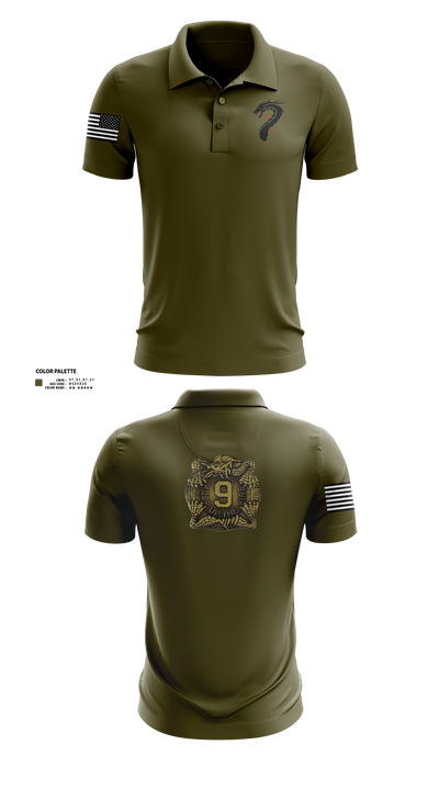4-9 Infantry 4/2SBCT 54711564 Short Sleeve Performance Polo - 2