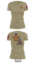 USA MEDDAC KAHC 77066596 Women's Short Sleeve V-neck Shirt - 88