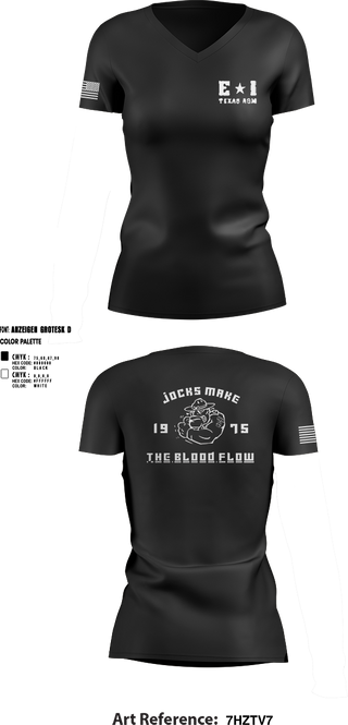 Womens Short Sleeve Vneck Shirt, E-1 Jocks D1, , Teamtime, Team time, sublimation, custom sports apparel, team uniforms, spirit wear, spiritwear, sports uniforms, custom shirts, team store, custom team store, fundraiser sports, apparel fundraiser