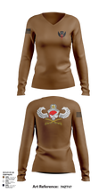 Dog troop 1-509th 97427041 Women's Long Sleeve V-neck Shirt - 101