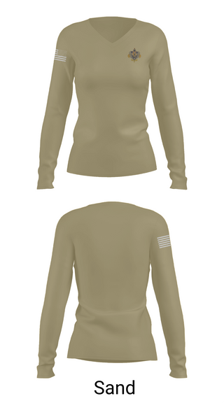 Womens Long Sleeve Vneck Shirt, 159 FW, Air Force, Teamtime, Team time, sublimation, custom sports apparel, team uniforms, spirit wear, spiritwear, sports uniforms, custom shirts, team store, custom team store, fundraiser sports, apparel fundraiser