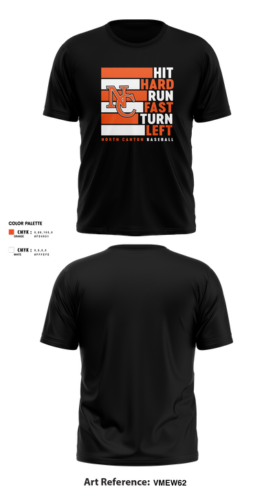 North Canton Hoover Vikings 97031939 Short Sleeve Performance Shirt - 7