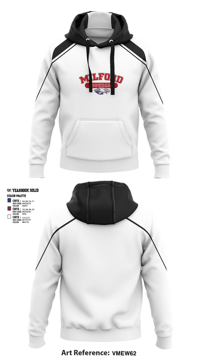 Milford Eagles Pop Warner Football and Cheer 85500081 Hoodie - 5 (1)