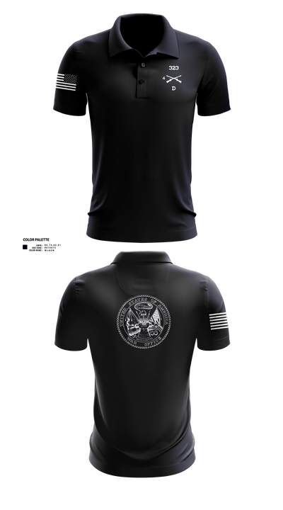 D 4-323 7608316 Short Sleeve Performance Polo - 1