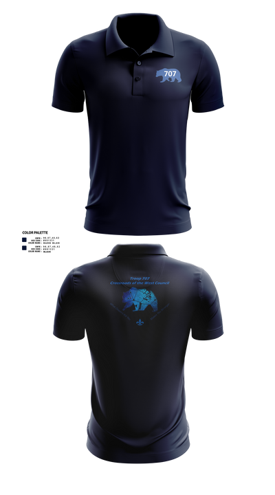 The Baden Powell Legacy Foundation 95358707 Short Sleeve Performance Polo - 1