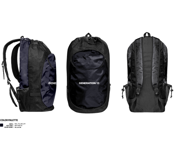 Gear Bag, Generation 13, , Teamtime, Team time, sublimation, custom sports apparel, team uniforms, spirit wear, spiritwear, sports uniforms, custom shirts, team store, custom team store, fundraiser sports, apparel fundraiser
