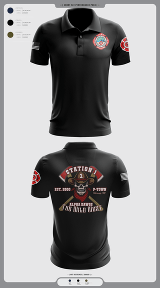 Short Sleeve Performance Polo, PVFR, Fire Department, Teamtime, Team time, sublimation, custom sports apparel, team uniforms, spirit wear, spiritwear, sports uniforms, custom shirts, team store, custom team store, fundraiser sports, apparel fundraiser