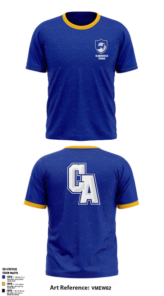 Short Sleeve Performance Shirt, Clarksville Academy Tennis, Tennis, Teamtime, Team time, sublimation, custom sports apparel, team uniforms, spirit wear, spiritwear, sports uniforms, custom shirts, team store, custom team store, fundraiser sports, apparel fundraiser