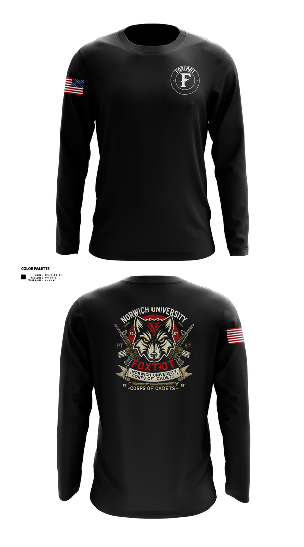 Long Sleeve Performance Shirt, Foxtrot Company, , Teamtime, Team time, sublimation, custom sports apparel, team uniforms, spirit wear, spiritwear, sports uniforms, custom shirts, team store, custom team store, fundraiser sports, apparel fundraiser