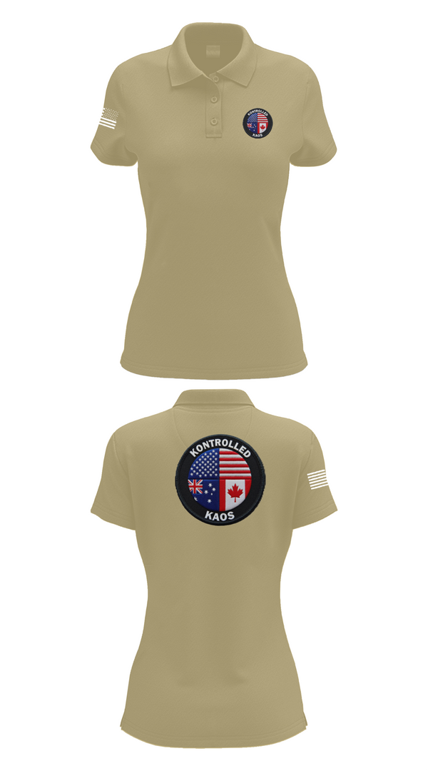 Womens Short Sleeve Performance Polo, Kontrolled Kaos, E-Sports, Teamtime, Team time, sublimation, custom sports apparel, team uniforms, spirit wear, spiritwear, sports uniforms, custom shirts, team store, custom team store, fundraiser sports, apparel fundraiser